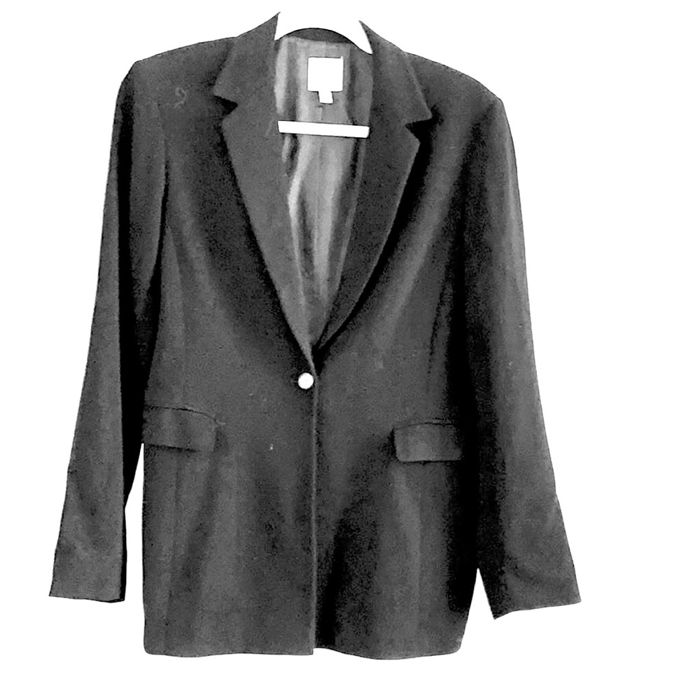 Ann Klein Black Single Button Jacket - image 1